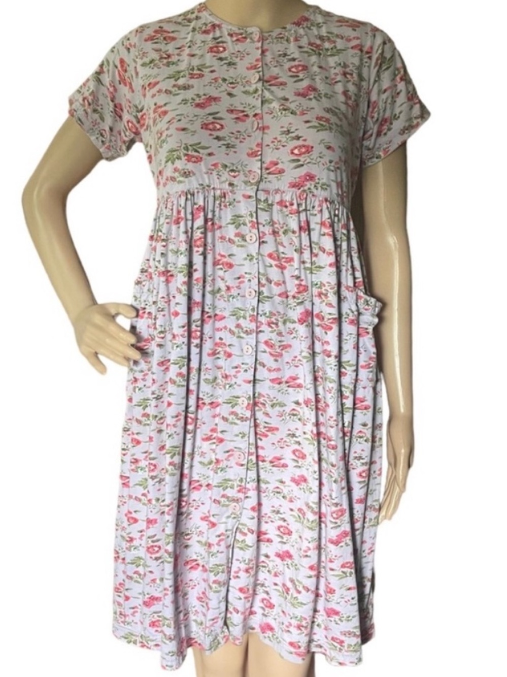 April Cornell 90’s 2000’s Babydoll Dress Spring Flowers Size Small 9/10